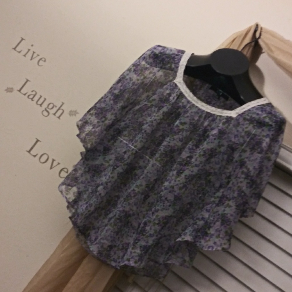 Floral Mesh Top